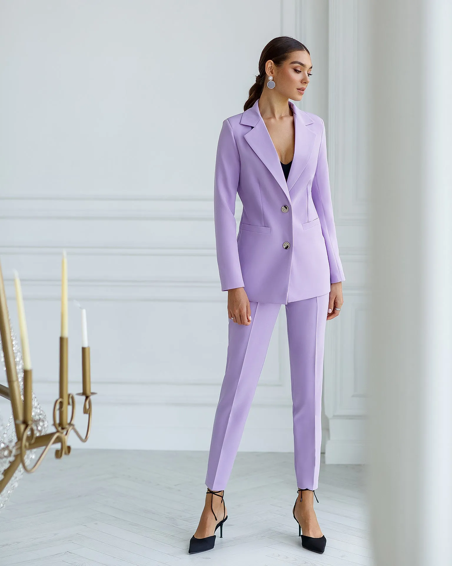 London Lavender Slim-Fit Suit 2-Piece