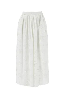 Long Skirt with Stone Embroidery (Final Sale)