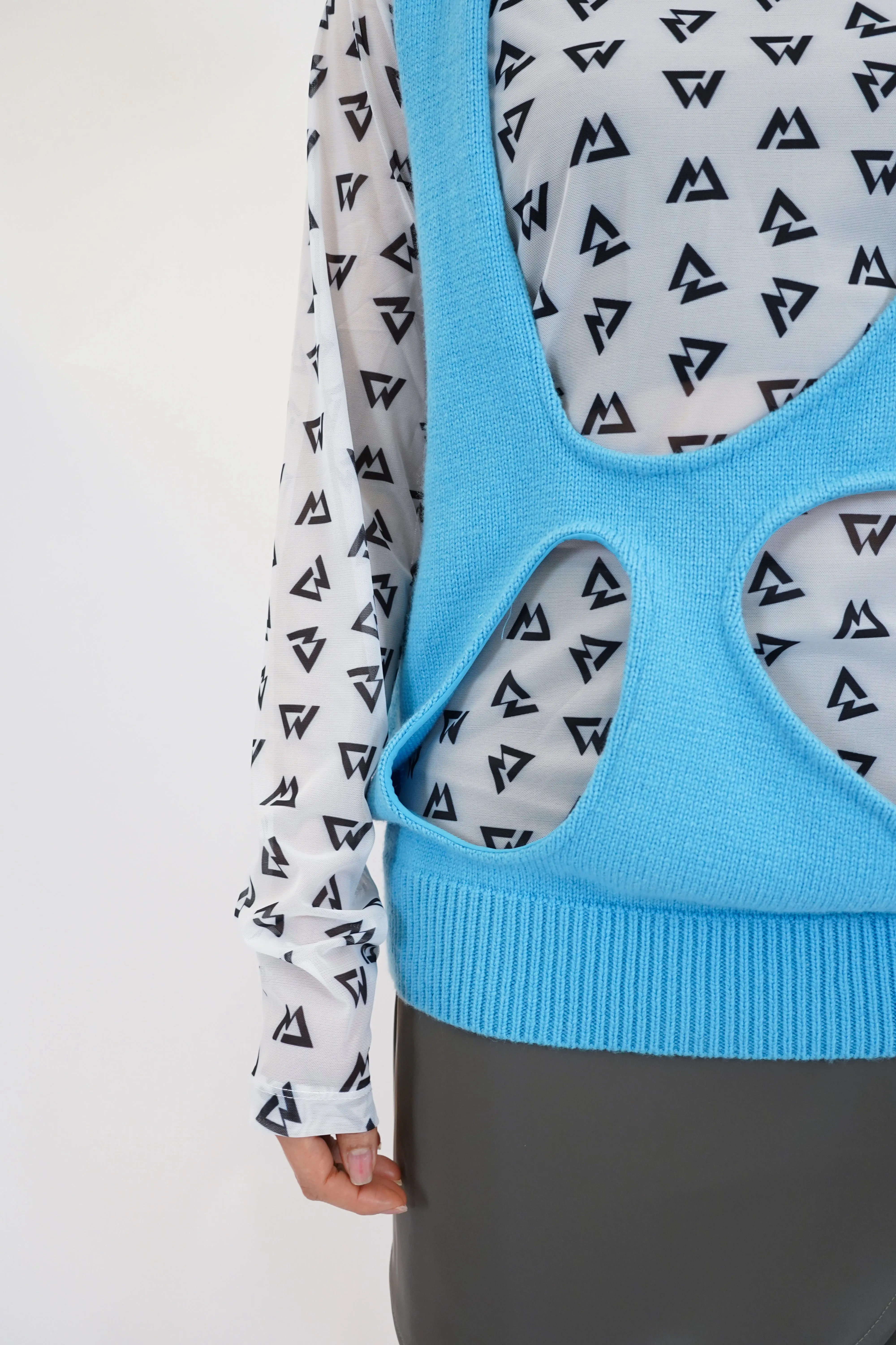 MIIAL ASYMMETRICAL KNITWEAR VEST