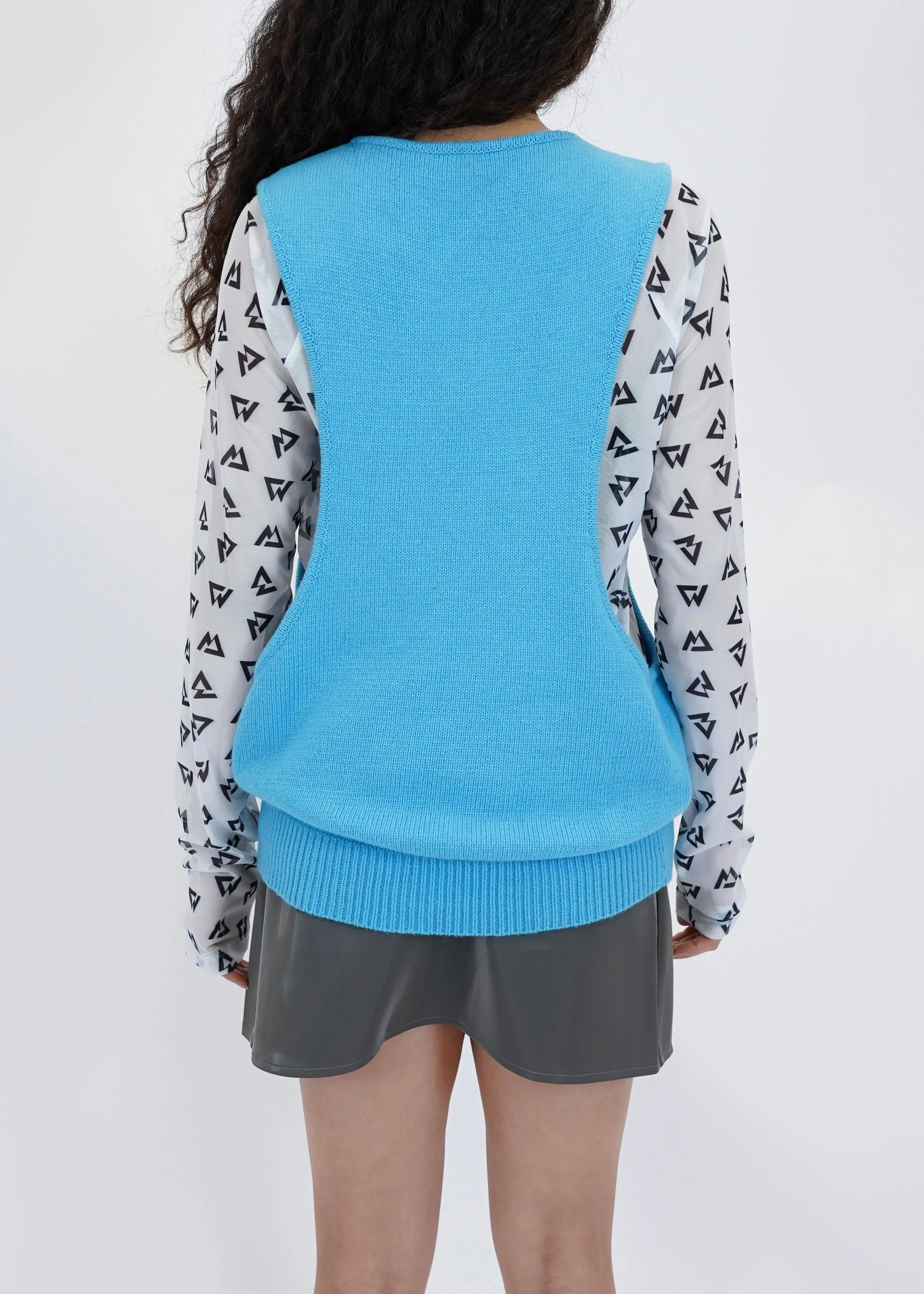 MIIAL ASYMMETRICAL KNITWEAR VEST