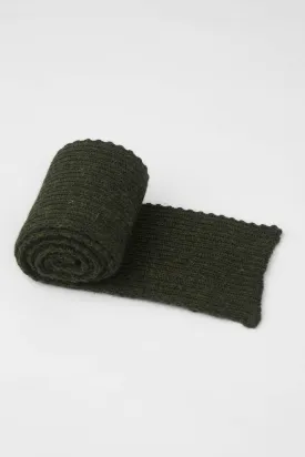 Military Green Knitted Scarf