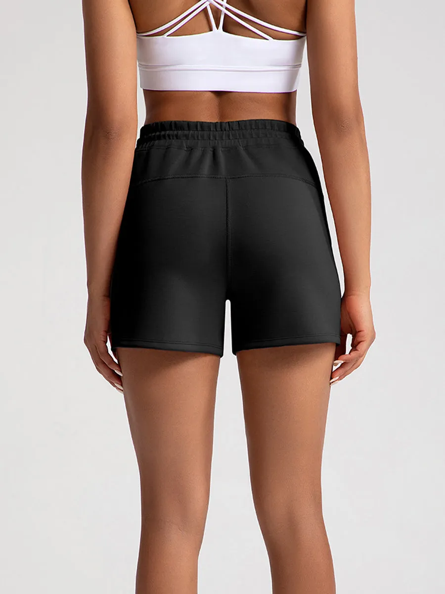Modal Fabric Casual Sports Shorts Loose High Waisted Shorts