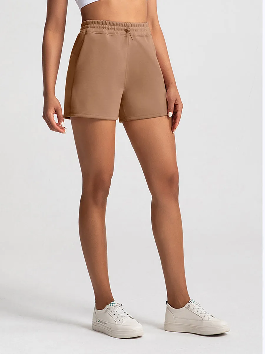 Modal Fabric Casual Sports Shorts Loose High Waisted Shorts