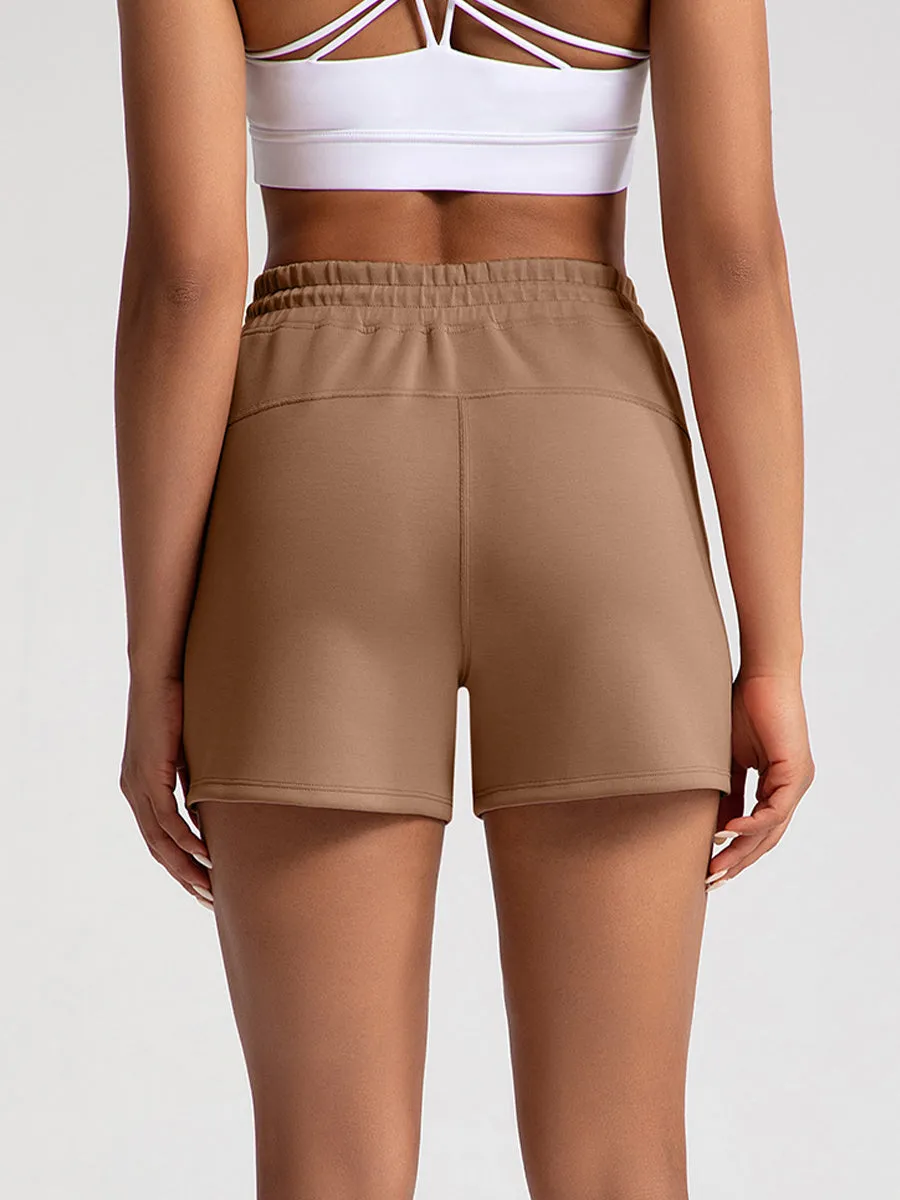 Modal Fabric Casual Sports Shorts Loose High Waisted Shorts