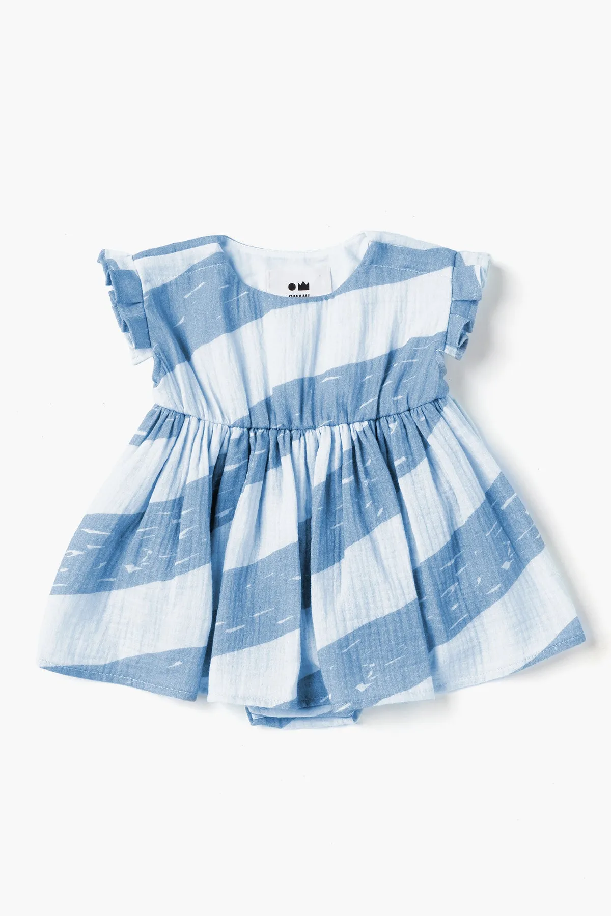OMAMImini Baby Girls Dress - Blue