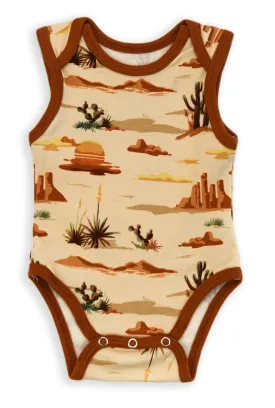 Organic Cotton Sleeveless Baby Bodysuit, Moab