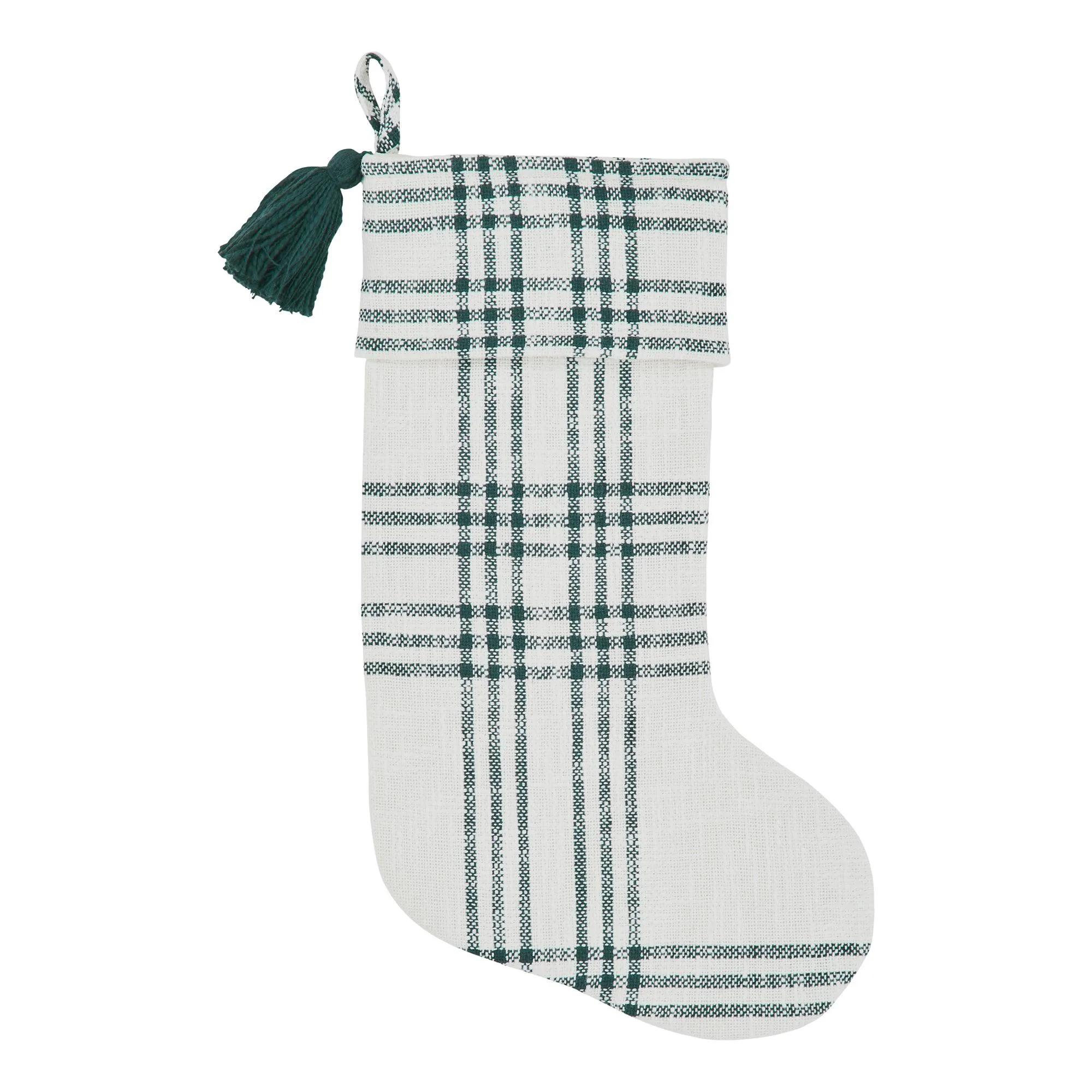 Pine Grove Plaid Stocking 12x20 VHC Brands