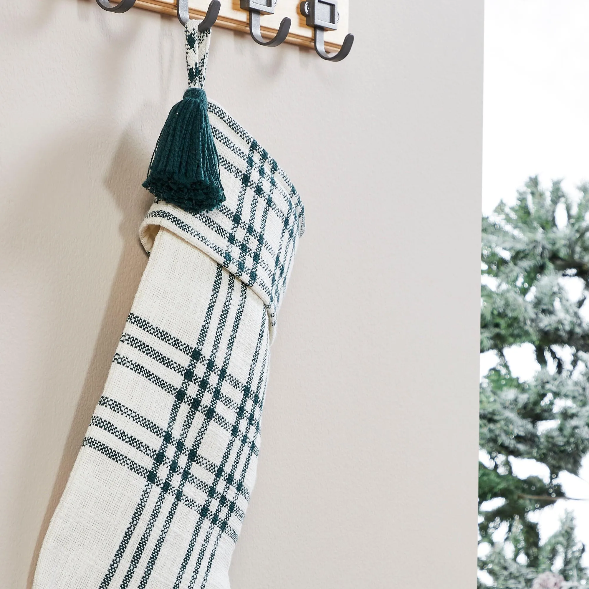 Pine Grove Plaid Stocking 12x20 VHC Brands