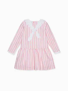 Pink Stripe Aranda Girl Drop Waist Dress