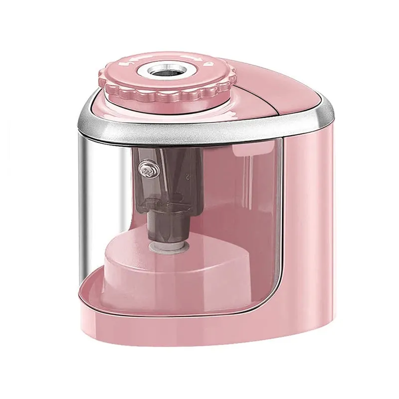 Safe Electric Auto Pencil Sharpener with Helical Steel Blade