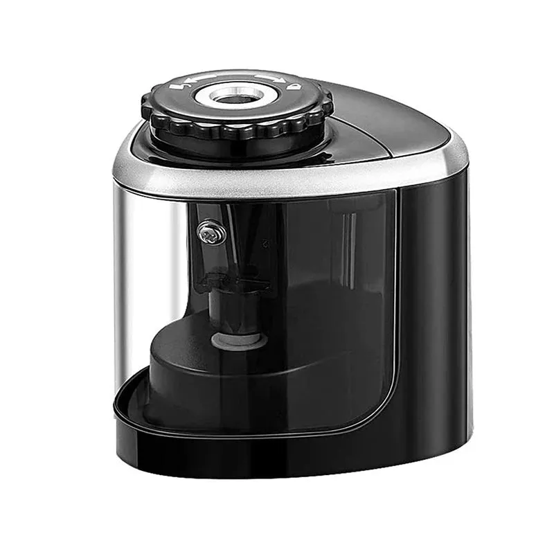 Safe Electric Auto Pencil Sharpener with Helical Steel Blade
