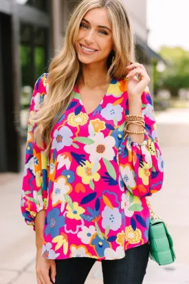 SERENA PINK FLORAL SHIRT