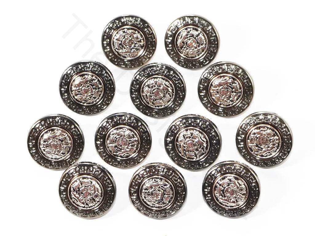 Silver Rose Gold Designer Coat Buttons