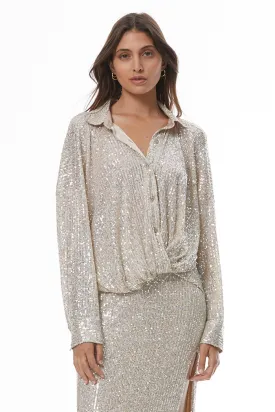 Tourist Sequin Top // Champagne ~ NO RETURNS
