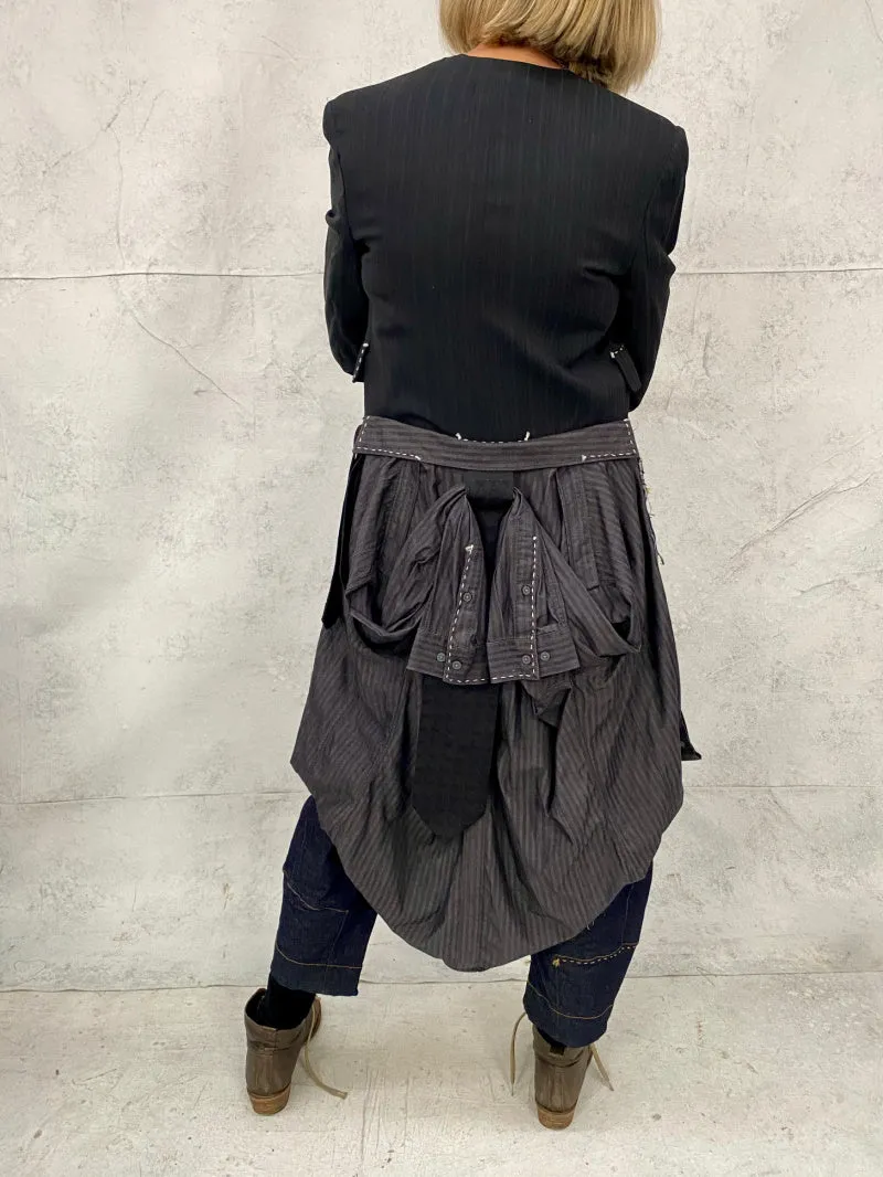 Upcycled Jacket With Bustle 1 Small