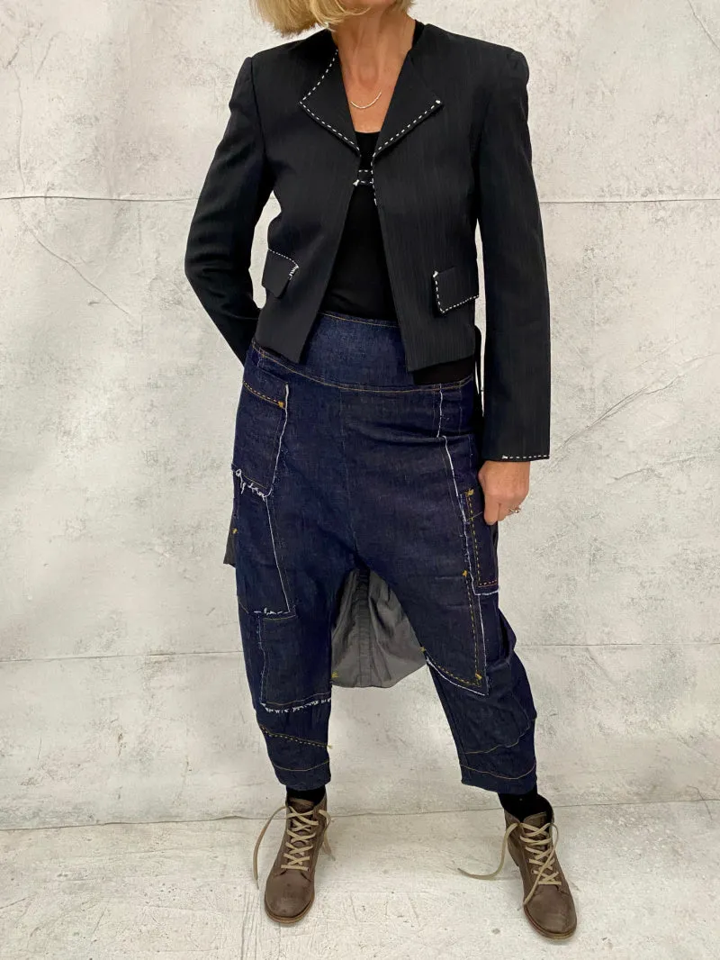 Upcycled Jacket With Bustle 1 Small