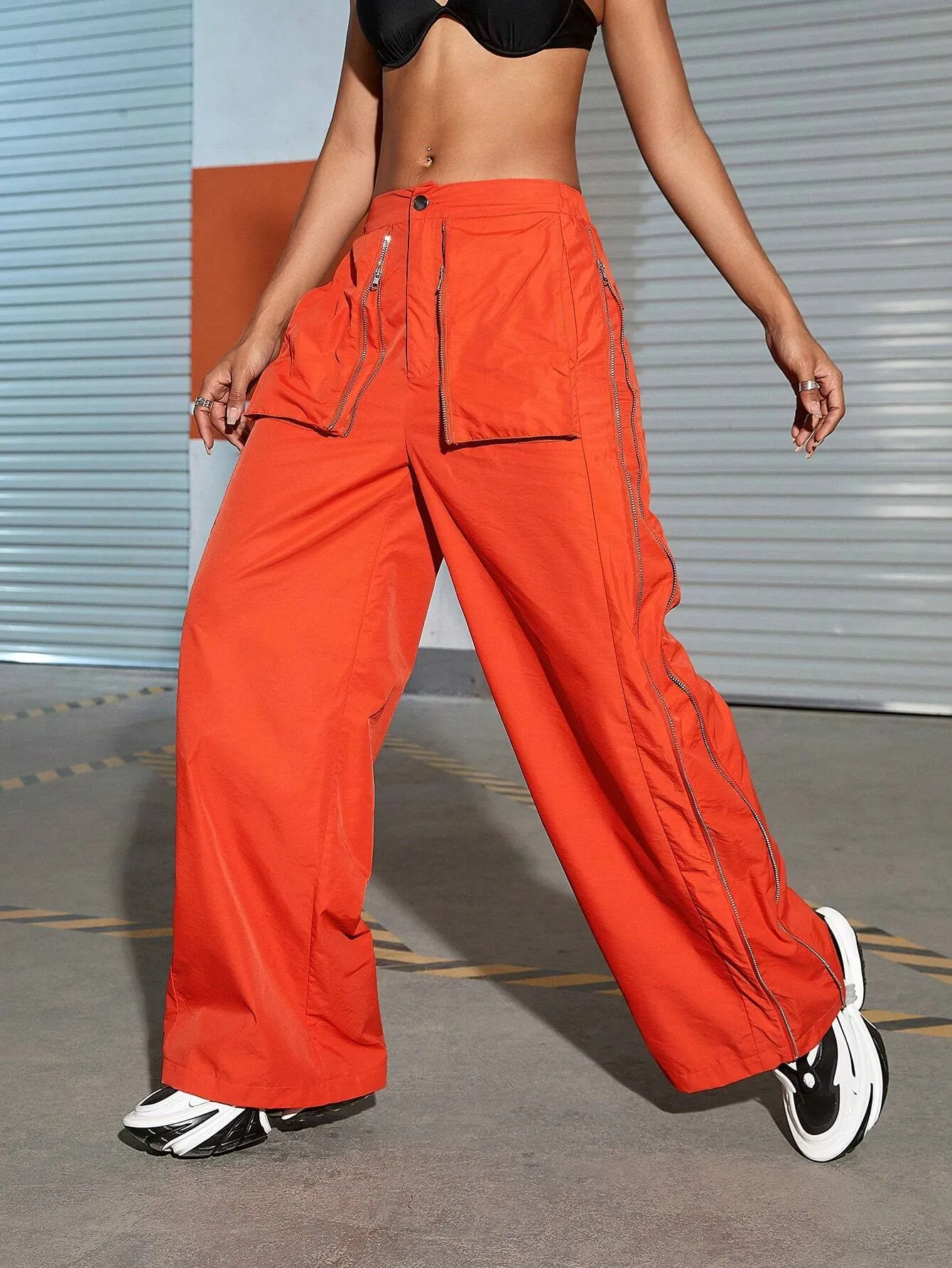 Wide Length Trendy Cargo Pants